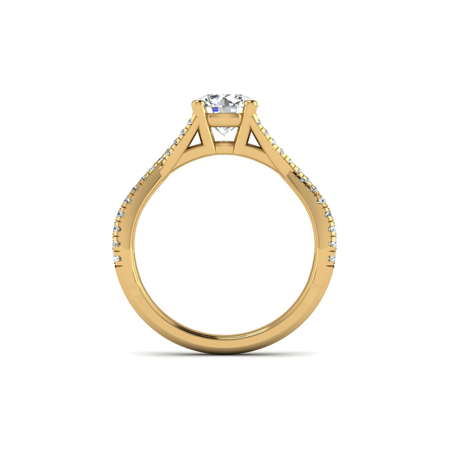 Averie twist shank Engagement Ring